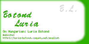 botond luria business card